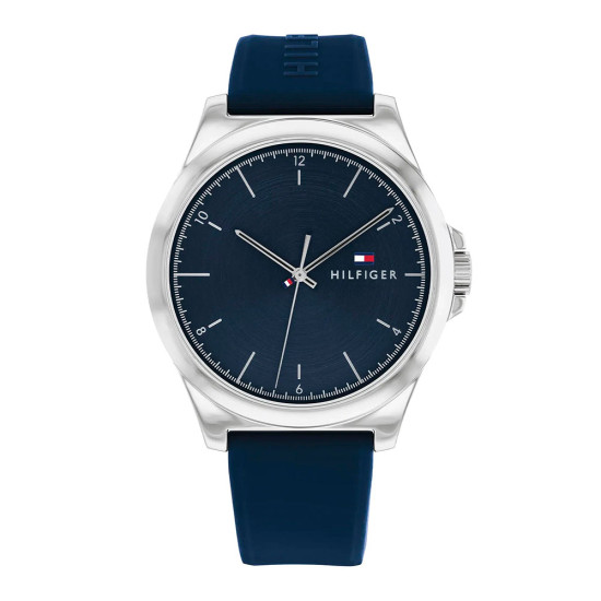 Tommy Hilfiger Norris Watch Chronograph Battery with Blue Rubber Strap