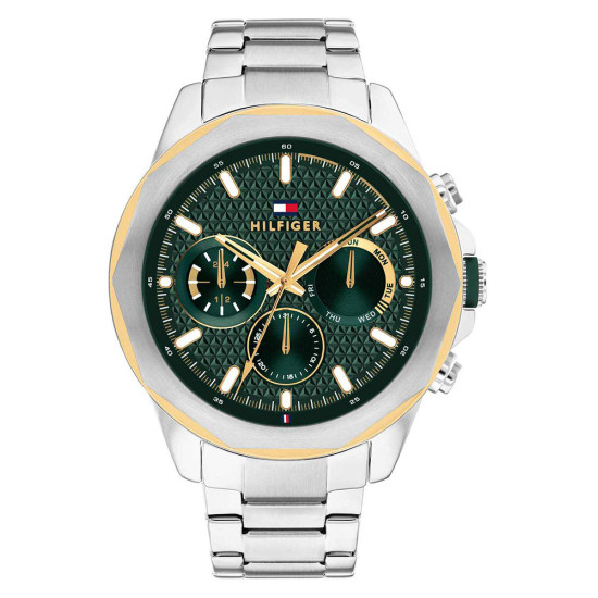 Tommy Hilfiger Casual Watch Chronograph Battery with Silver Stainless Steel Bracelet