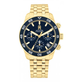 Tommy Hilfiger Watch Chronograph Battery with Gold Stainless Steel Bracelet