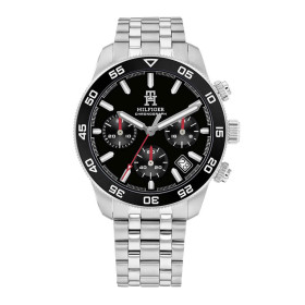 Tommy Hilfiger Sport Watch Chronograph Battery with Silver Stainless Steel Bracelet