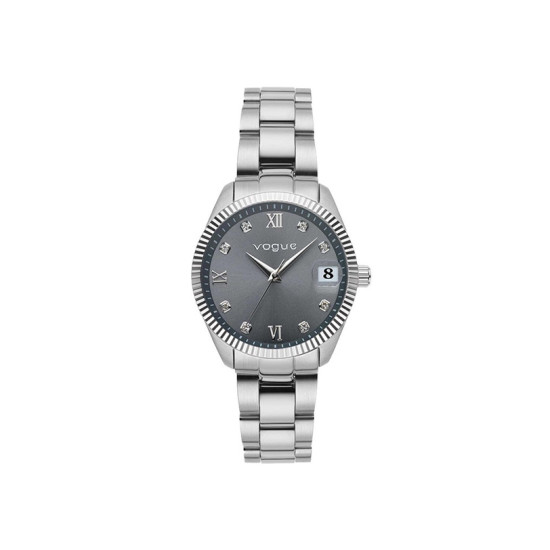 Vogue Mini Watch with Silver Stainless Steel Bracelet