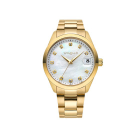 Vogue Watch with Gold Stainless Steel Bracelet