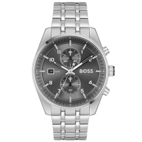 Hugo Boss Watch Chronograph Battery with Silver Stainless Steel Bracelet