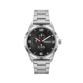 Hugo Boss Grip Watch Chronograph Battery with Silver Stainless Steel Bracelet