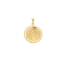 Constantine-amulet gold pendant