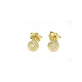 Gold stud earrings k14