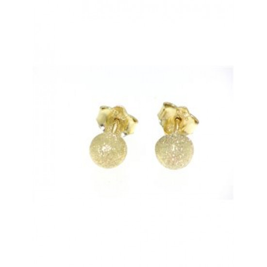 Gold stud earrings k14