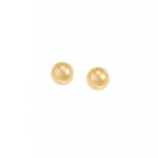 Gold stud earrings k14