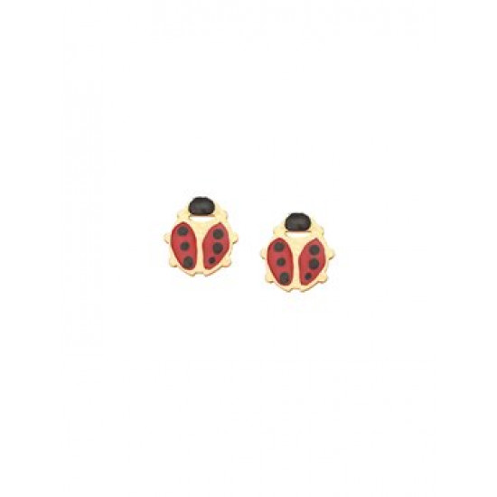 Earrings for children nailed ladybugs