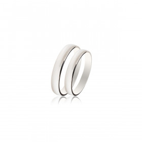 Classic white gold wedding rings SL06206